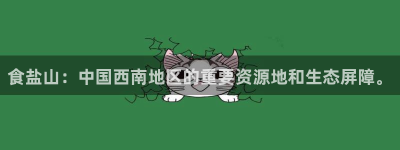 威九国际网站入口rdquo：食盐山：中国西南地区的重要资源地